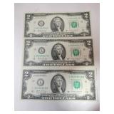 3.   2017 consecutive numbers $2 bills