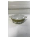 Pyrex, 471, #5 , 1 Pt. , Green Spring Blossom