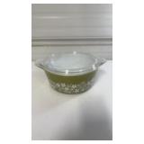 Pyrex, 475-B #21 2 1/2 Qt, Olive green spring