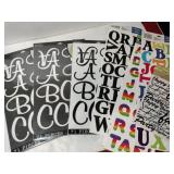 Alphabet stickers