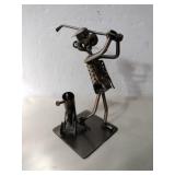 Golf nuts & bolt sculpture