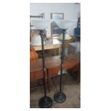 2 matching 5ft8in floor lamps