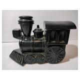 Porcelain black train engine 10 by 7.5