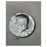 1969 D  Kennedy half dollar