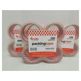 12 rolls packing tape 220yds each pkg