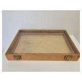 Handmade Display Case 18x12x3 plexiglass top