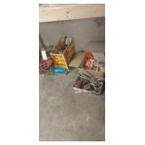 Table top vise , automotive parts,spark plugs ,