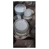 Mismatched China dish ware