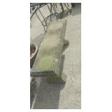 Concrete garden bench 42in