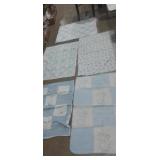 5 hand made baby blanket quilts approximately