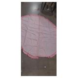 Round pink cloth decrotive table cloth 5f