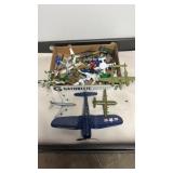 Military aircraft planes assortment of toys,