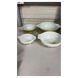 Pyrex bowls x4 set spring blossom crazy daisy