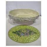 Temptations casserole dish with stand