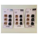 3-6pks scunci Conair mini hair claws