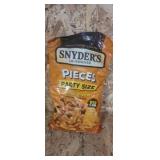 3 Snyders cheddar cheese preztel pieces