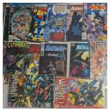 12 VTG Batman & Catwoman Comic Books In Sleeves.
