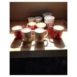Group of cups and mugs including Campbell