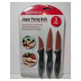 Bridgland copper pairing knife  3 pack