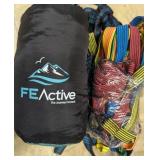 Camping Hammock & 10 New Bungee Straps Assorted