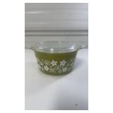 Pyrex, #8, 473, 1 Qt. , Green Spring Blossom
