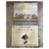 2 embossed metal advertising signs 15x14 & 13x15