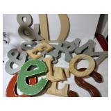 Wooden letters