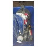 Tarp, ortho spray , craftsman torque wrench and