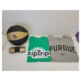 Purdue basketball, eyeglass case, 2 t-shirts