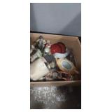 Porcelain figurines,  oriental dishware, tea pots