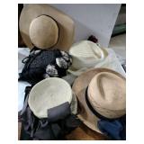 5 vintage ladies hats