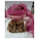 Hat box 2 vintage hats