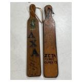 Fraternity paddles 1973 and 1975