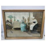 Picture ladies sewing 19x14