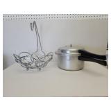 Mirro-matic "4" aluminum pressure cooker and