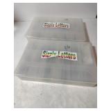 2  organizers of sizzix letters