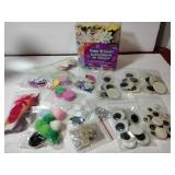 Foam stickers and different size eyeballs