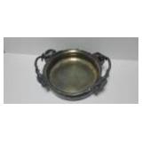 Silver plated Nut bowl with nut branch handles