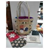 Bahamas  straw weaved bag and change purses