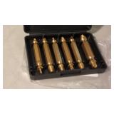 New Deluxe 6pc Screw Extractor Set With Case