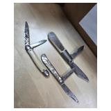 3  Colonial and Reyes  2 Blade Pocket Knives