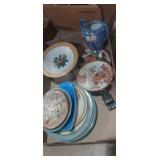Wooden Japan figurines,  oriental dishware