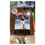 15x12 Dick Butkus hall of fame 1979 autographed
