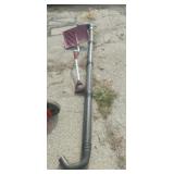 Leaf blower gutter cleaner attachment and snow