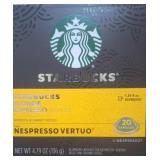 20ct box of Starbucks blonde espresso capsules