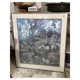 26x28 framed reproduction of the painting View of