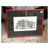 12x16 framed print signed by local Lafayette