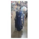 Tommy Armour and 1 Wilson golf clubs and golf bag