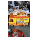 1970 Mattel Barbie country camper fan toy set