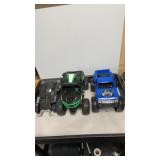 Dc comics Batmobile battery car and Polaris rzr